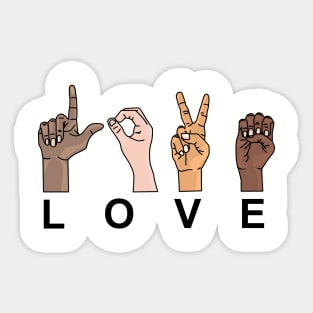 LOVE IN SIGN LANGUAGE Sticker